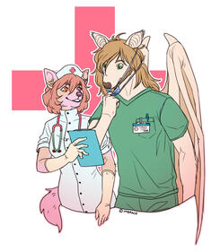 Halfbody (+1 more) + flat color