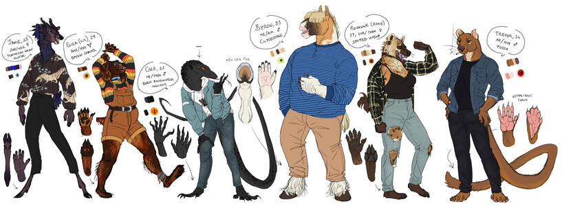 Polished furry designs